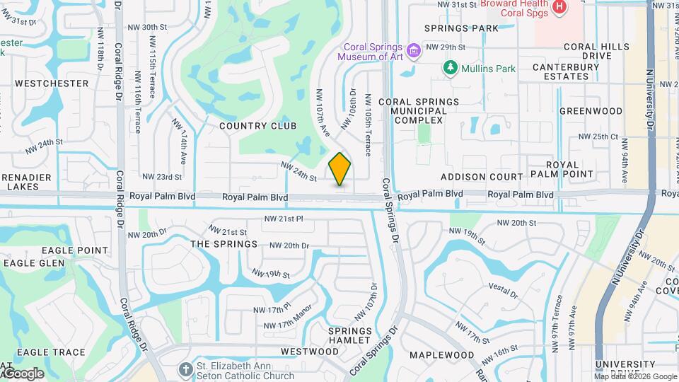 10751 Royal Palm Blvd Map and Location Details