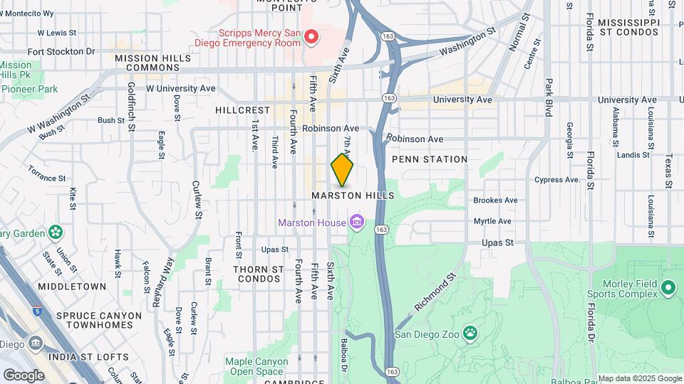 3634 7th Ave Map and Location Details