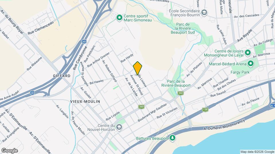 2355 De Lisieux Av Map and Location Details