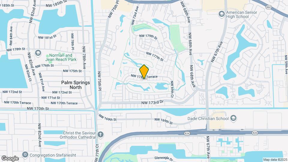 7230 NW 174th Terrace Map and Location Details