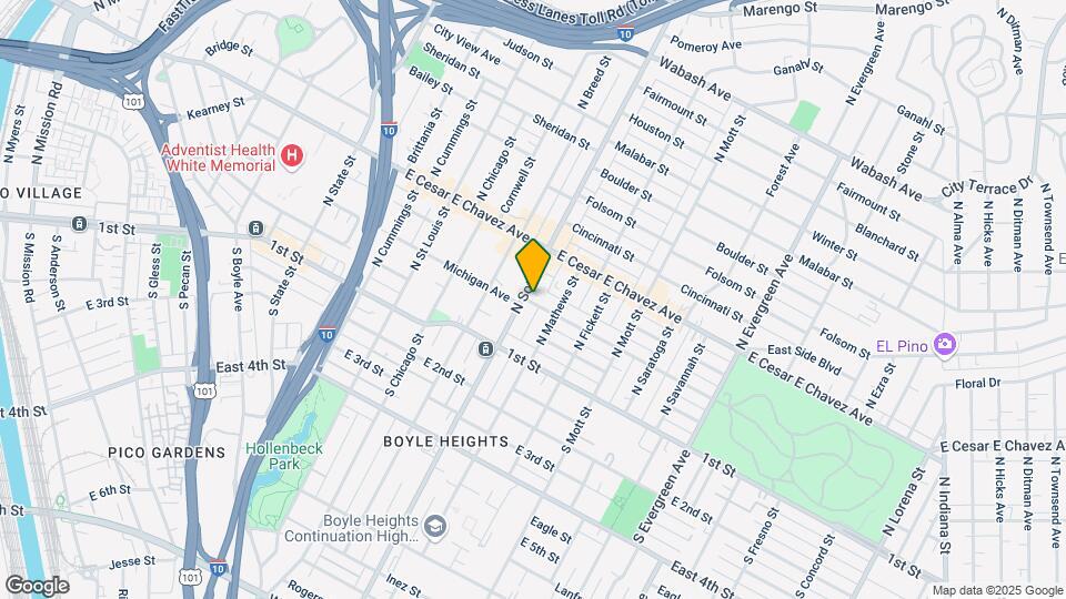 200 N Soto St Mapa y Detalles de la Ubicación
