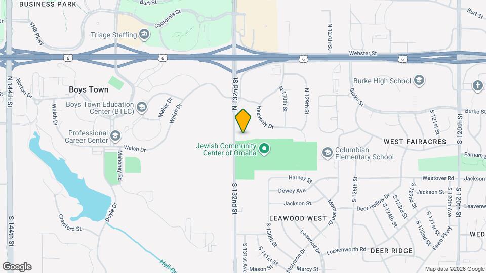 215 S 132nd St Map and Location Details