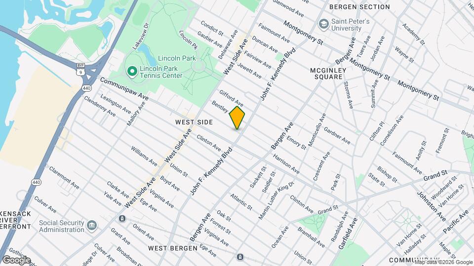 203 Harrison Ave Map and Location Details