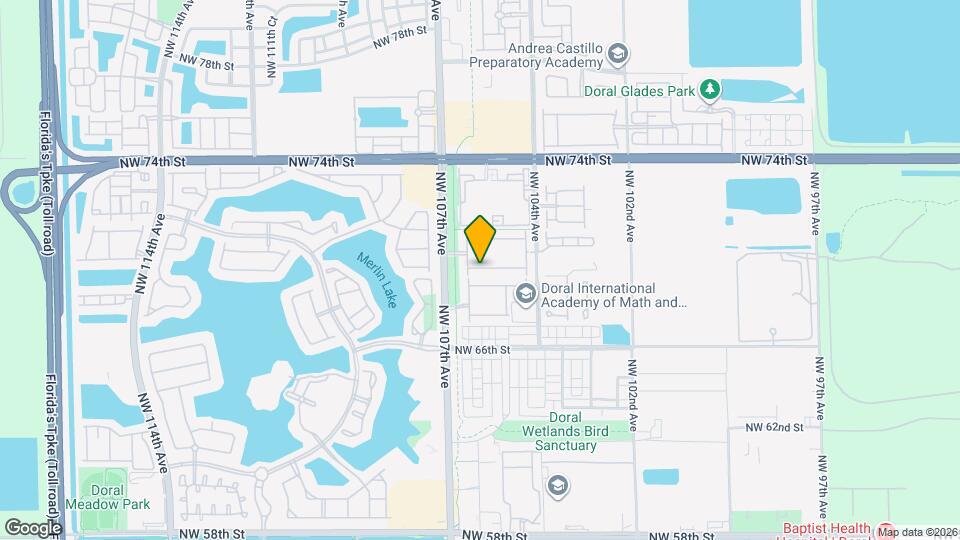 10560 NW 69th Ter Map and Location Details