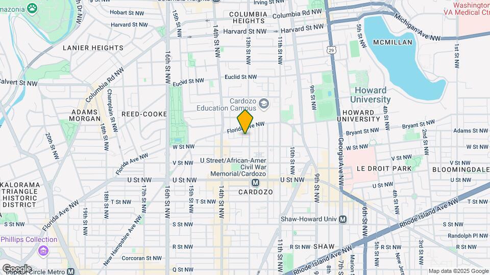 2224 13th St NW Map and Location Details