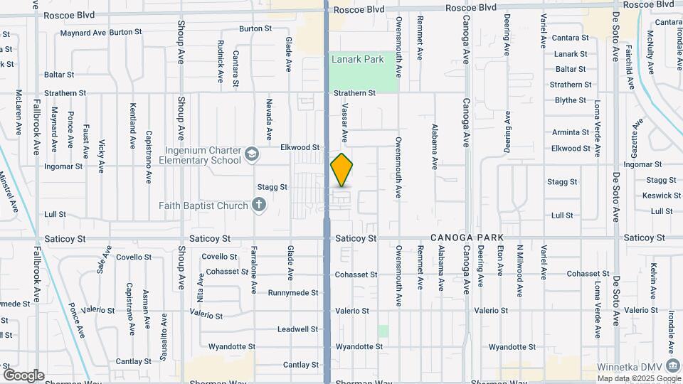 Topanga Townhomes Map and Location Details