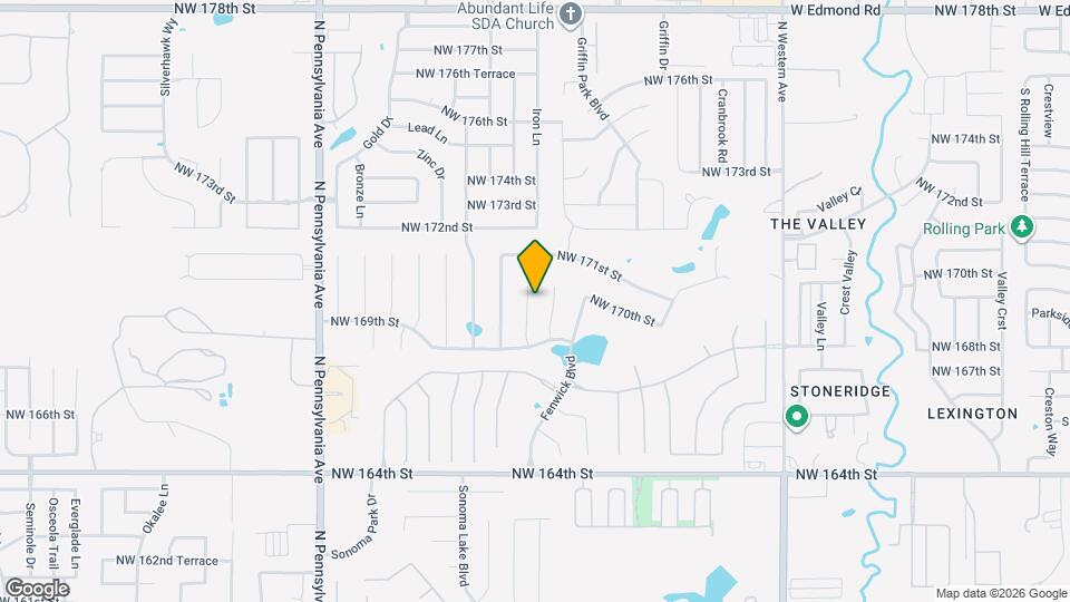 17100 Holly Burn Cir Map and Location Details