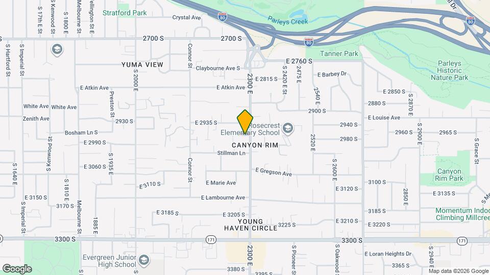 2980 S 2300 E, Unit Unit 1 Map and Location Details