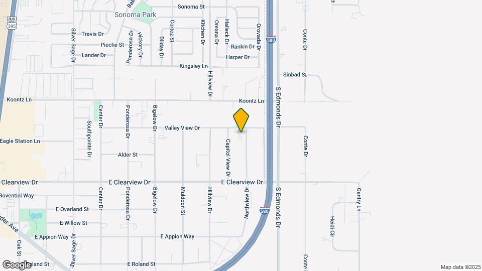 1679 Valley View Dr Map and Location Details