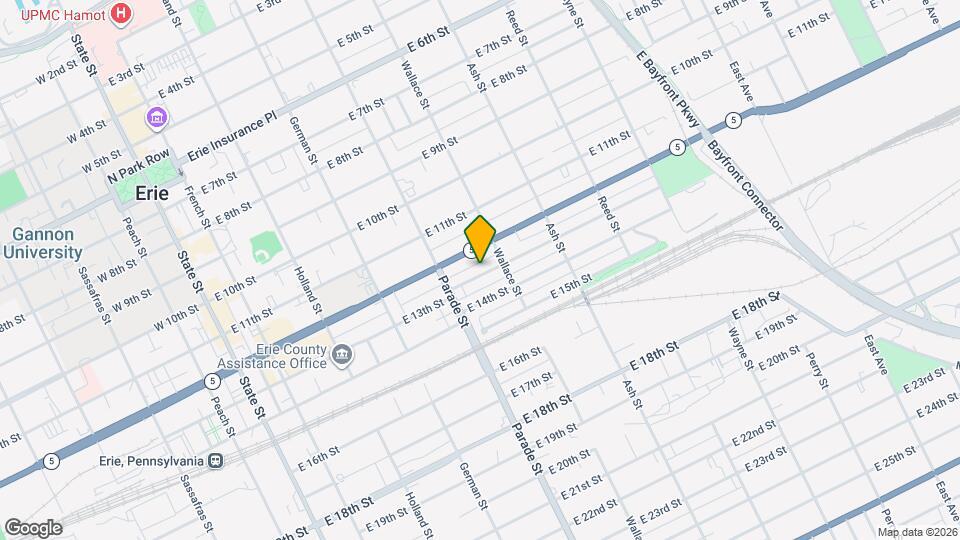 436 E 13th St Map and Location Details