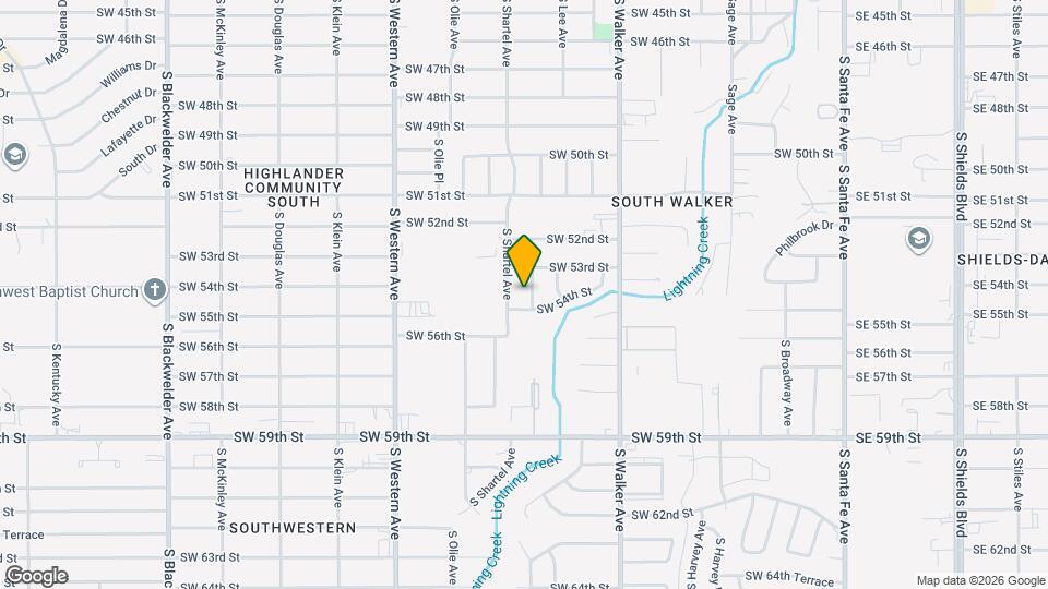 5421 S Lee Ave Map and Location Details