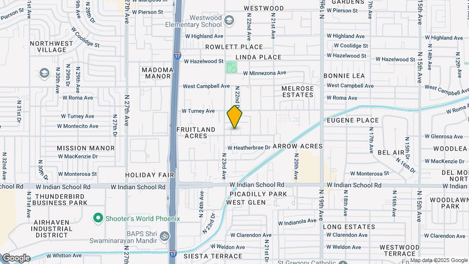 2230 W Glenrosa Ave Map and Location Details
