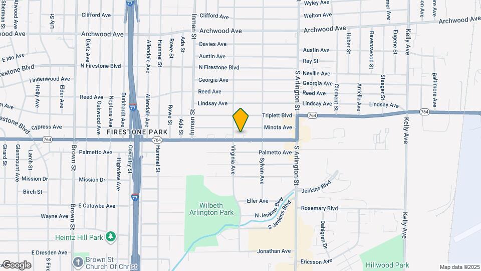 849 E Wilbeth Rd Map and Location Details