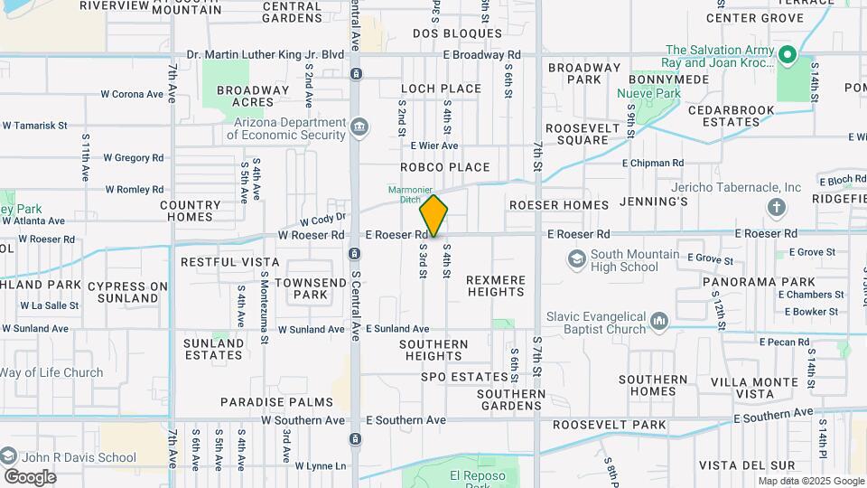 305 E Roeser Rd Map and Location Details