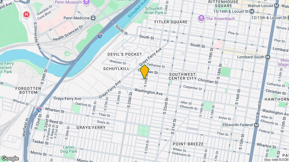 2400 Carpenter St, Unit 3rd Fl Map and Location Details