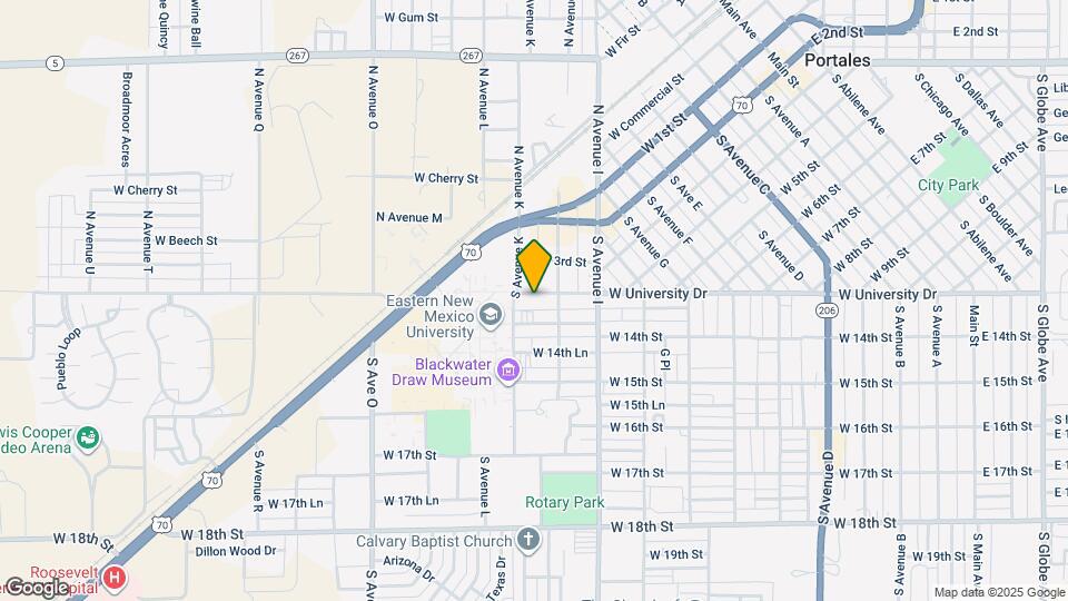 1117 W University Dr Map and Location Details