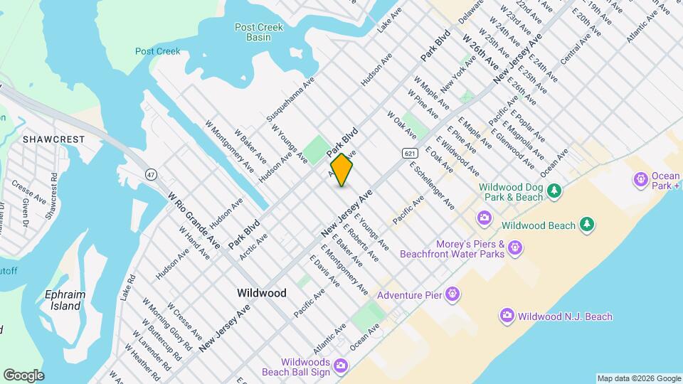 129 W Youngs Ave Mapa y Detalles de la Ubicación