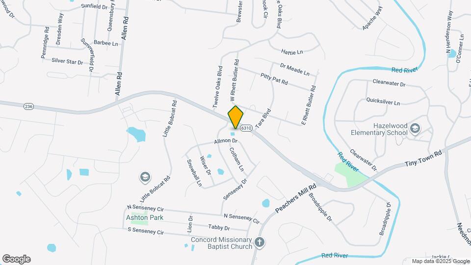 1321 Allmon Dr Mapa y Detalles de la Ubicación