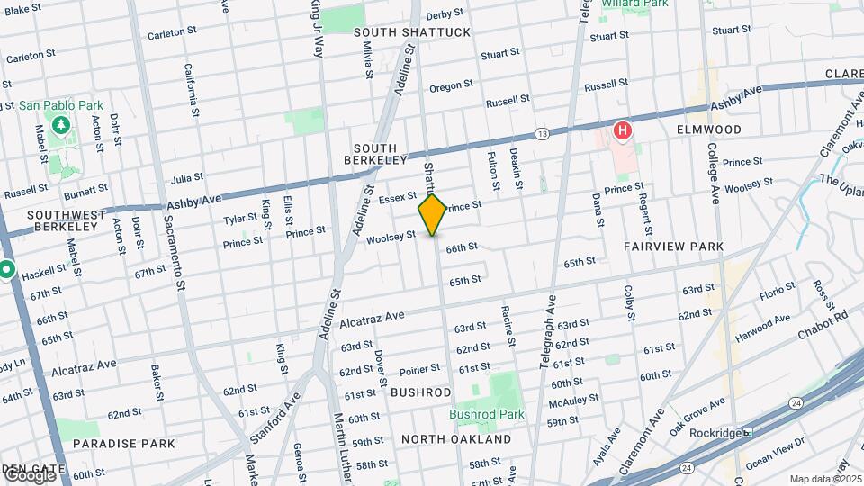 6615-6625 Shattuck Ave Map and Location Details