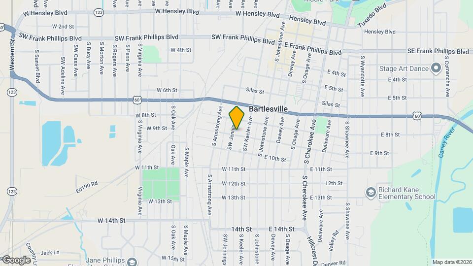 822 SW Jennings Ave Map and Location Details