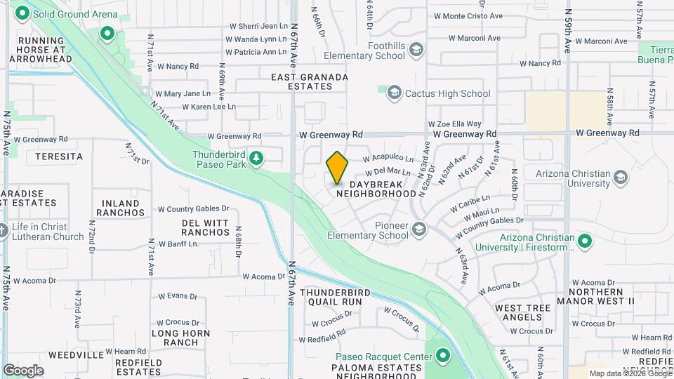 6609 W Kingston Ln Map and Location Details