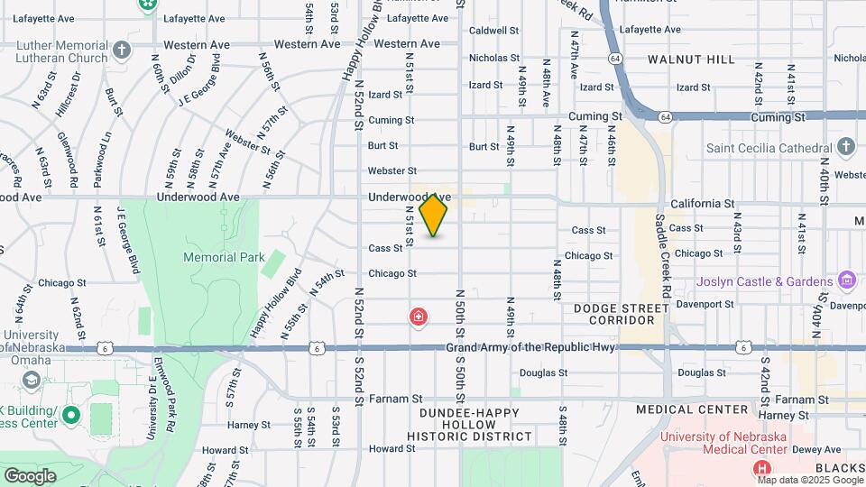5014 Cass St, Unit 1 Map and Location Details