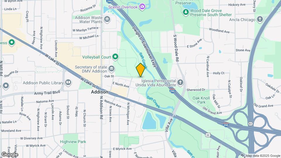 255 E Oak St Map and Location Details