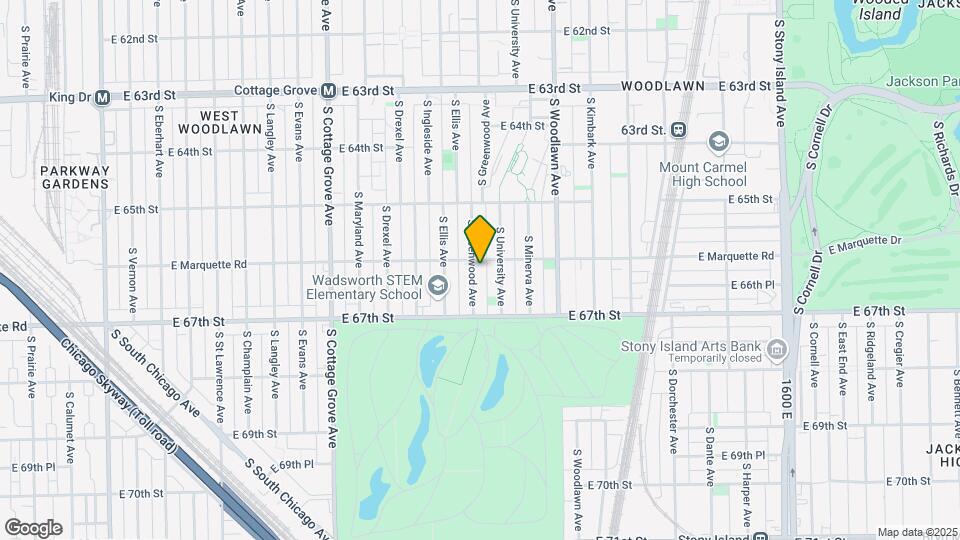 6605-6607 S Greenwood Ave Map and Location Details