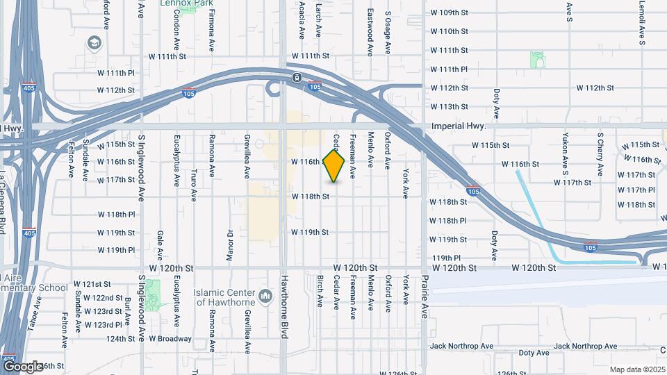 11717 Cedar Ave Map and Location Details