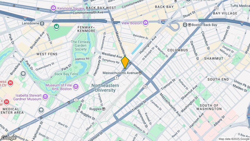 280 Huntington Ave Map and Location Details