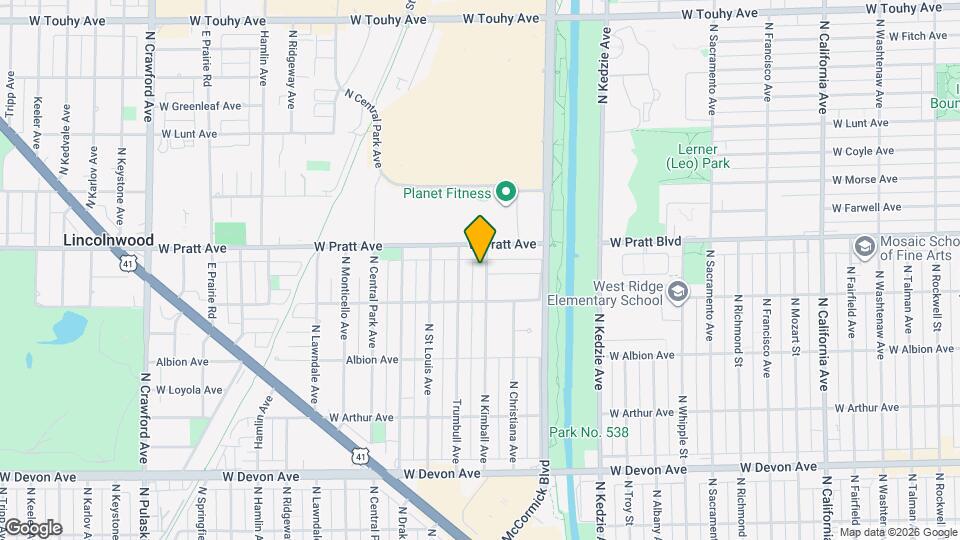 6736 N Kimball Ave Mapa y Detalles de la Ubicación