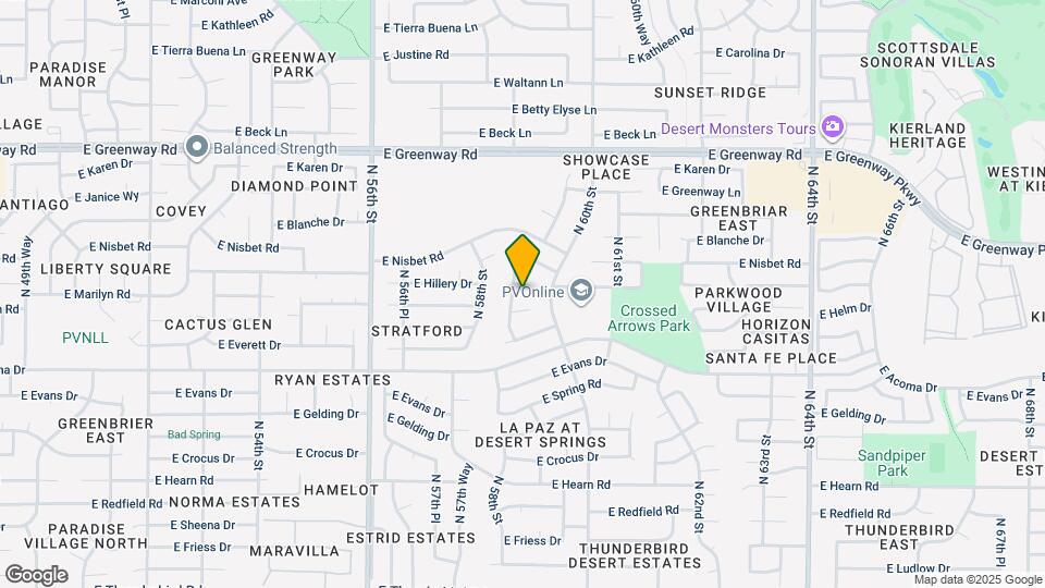 5909 E Marilyn Rd Map and Location Details