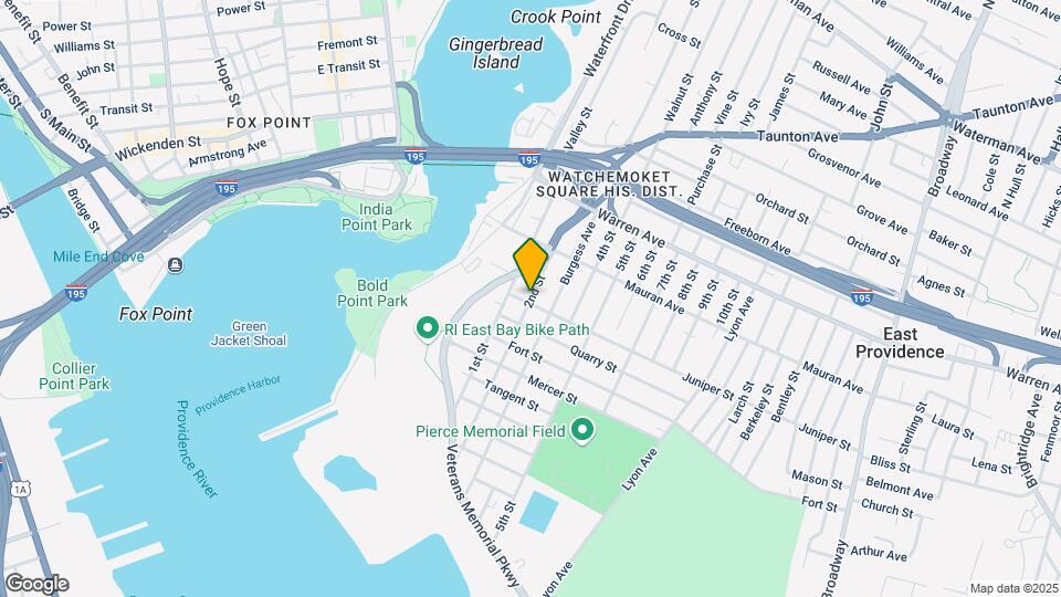 122 Juniper St, Unit 1 Map and Location Details
