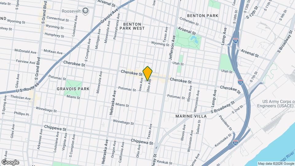 3429 Ohio Ave Mapa y Detalles de la Ubicación