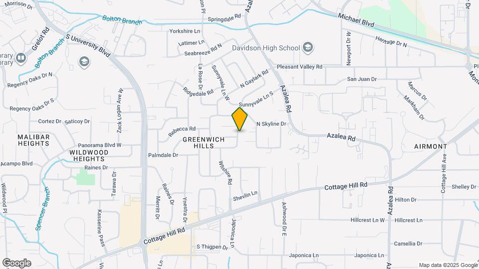 613 Wesley Ln E Map and Location Details