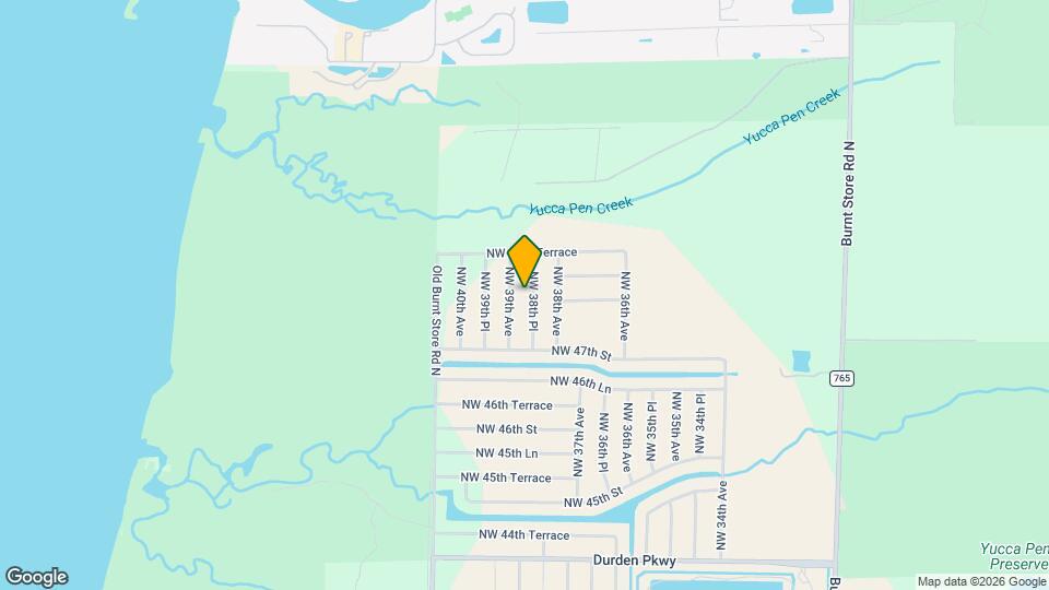 4730 NW 38th Pl Map and Location Details