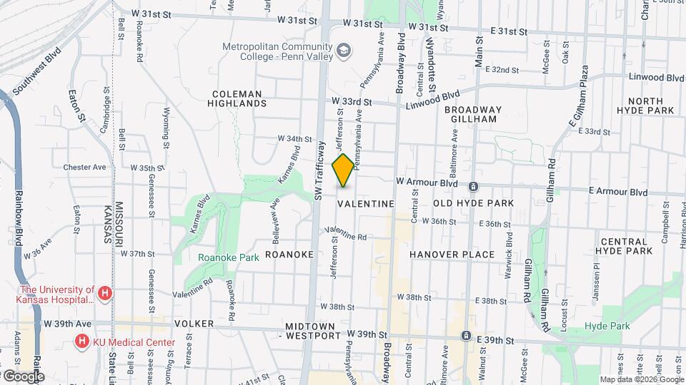 3535 Jefferson St Map and Location Details