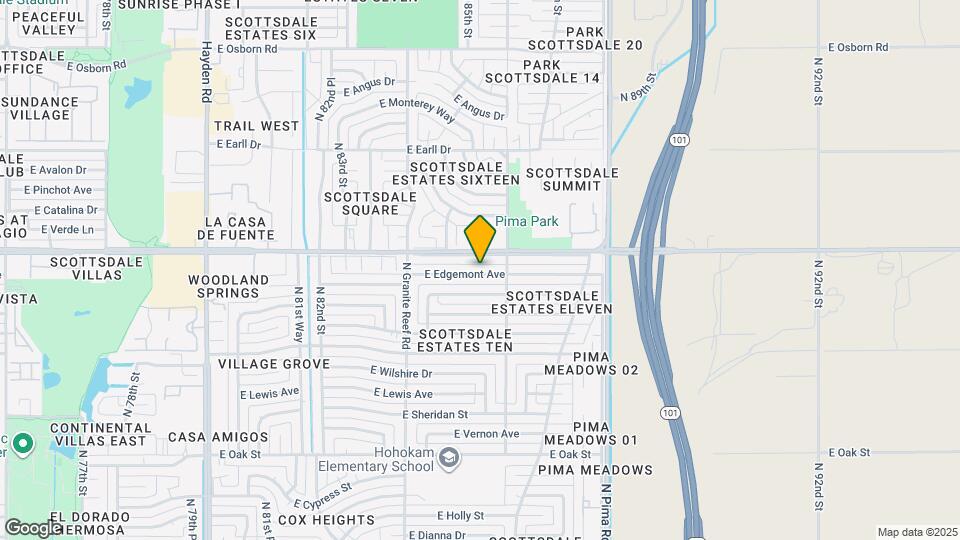 8524 E Edgemont Ave Map and Location Details