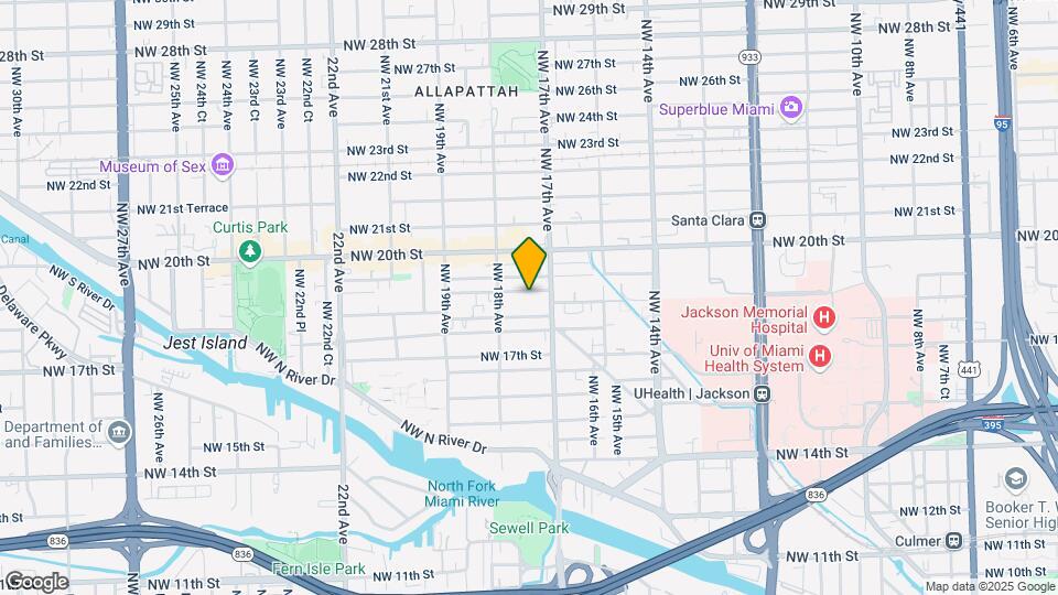 1736 NW 19th St Map and Location Details