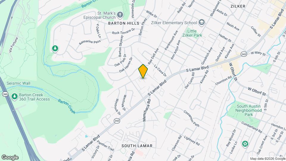 2304 Barton Village Cir Map and Location Details