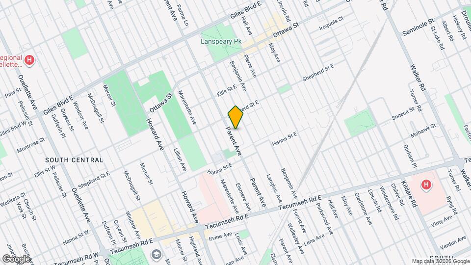 1536 Parent Ave Map and Location Details