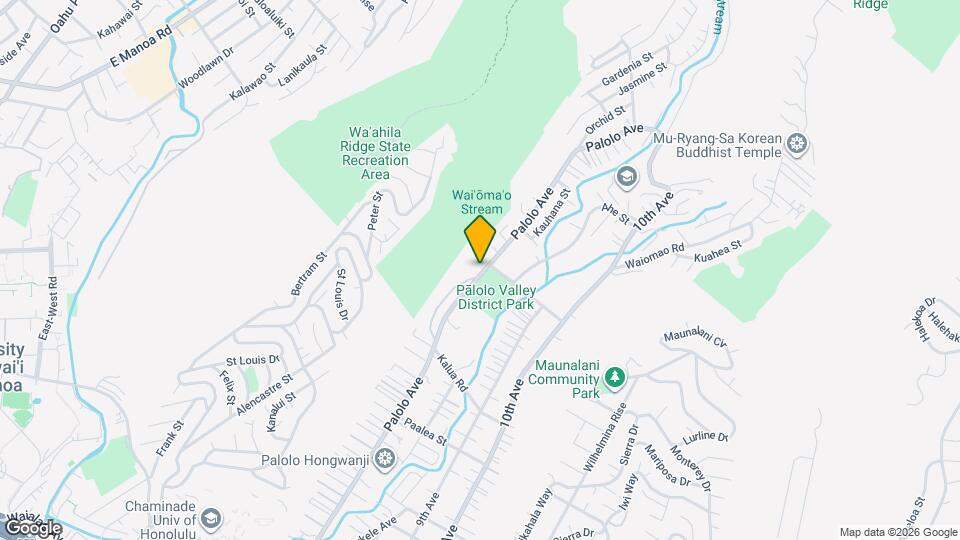 2046 Palolo Ave, Unit A Map and Location Details