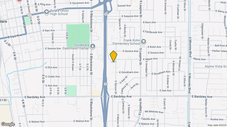 737 S Spruce St Map and Location Details