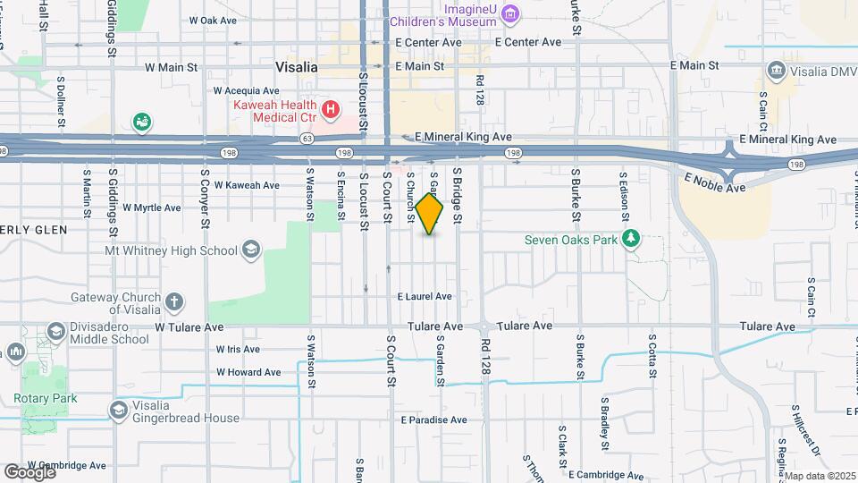 611 S Garden St Map and Location Details