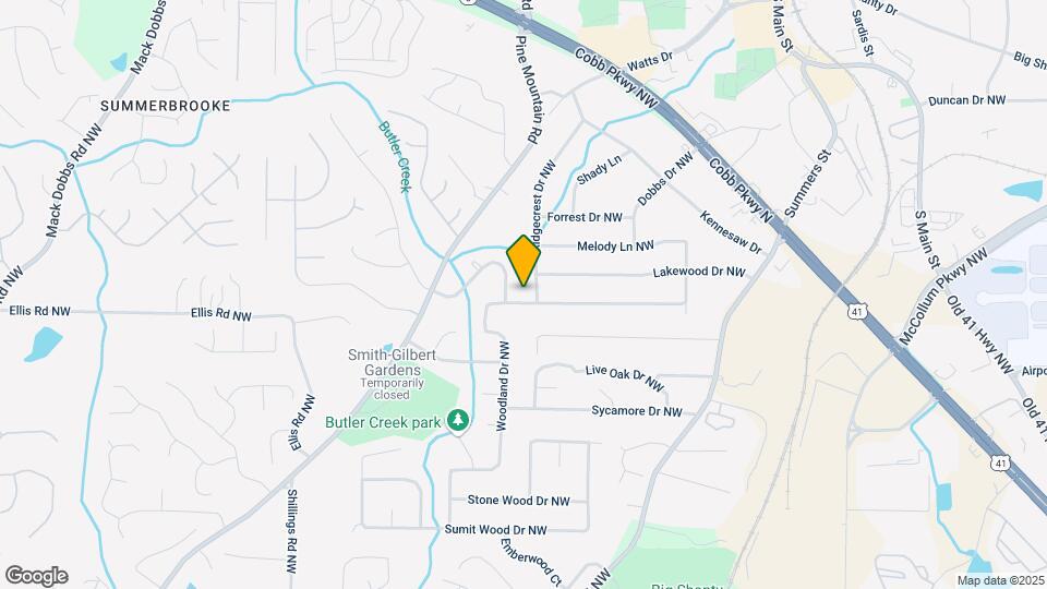 2540 Woodland Dr NW Mapa y Detalles de la Ubicación