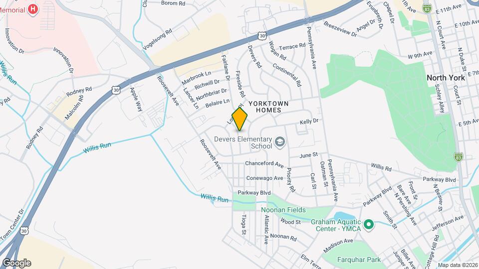 859 Tioga St Map and Location Details