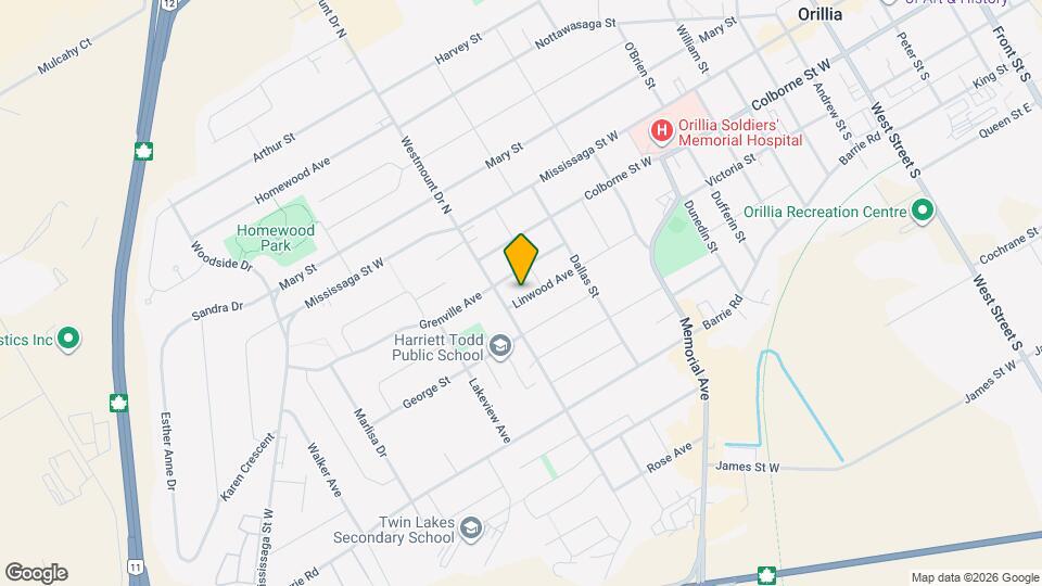 342 Linwood Ave Map and Location Details