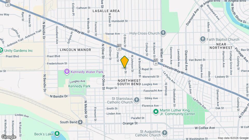 719 O Brien St Map and Location Details