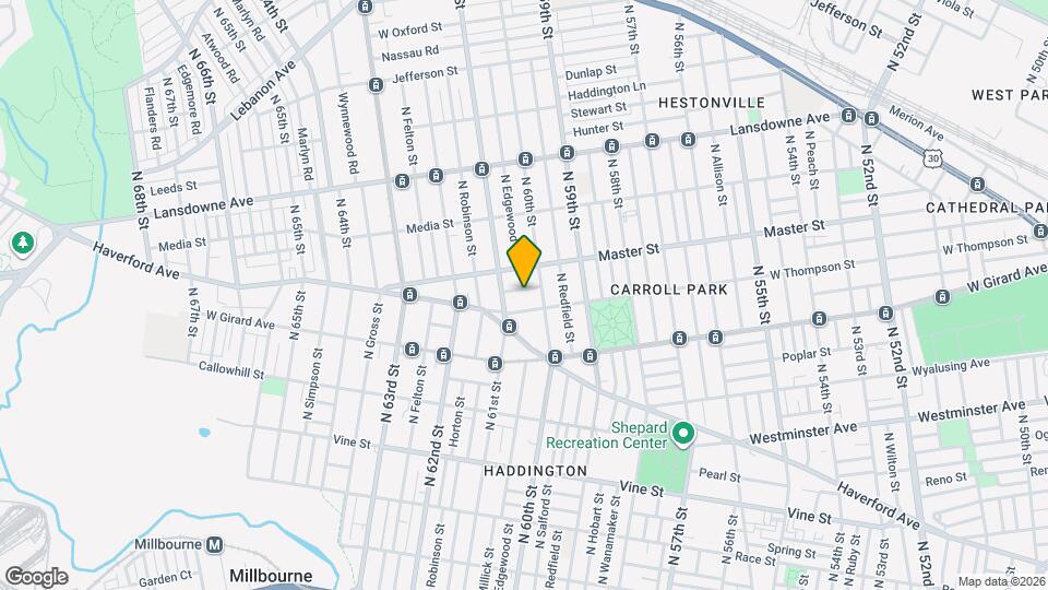 6020 Kershaw St Mapa y Detalles de la Ubicación
