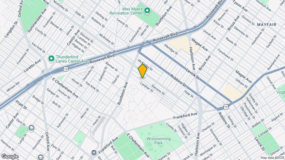 2102 Stevens St Map and Location Details